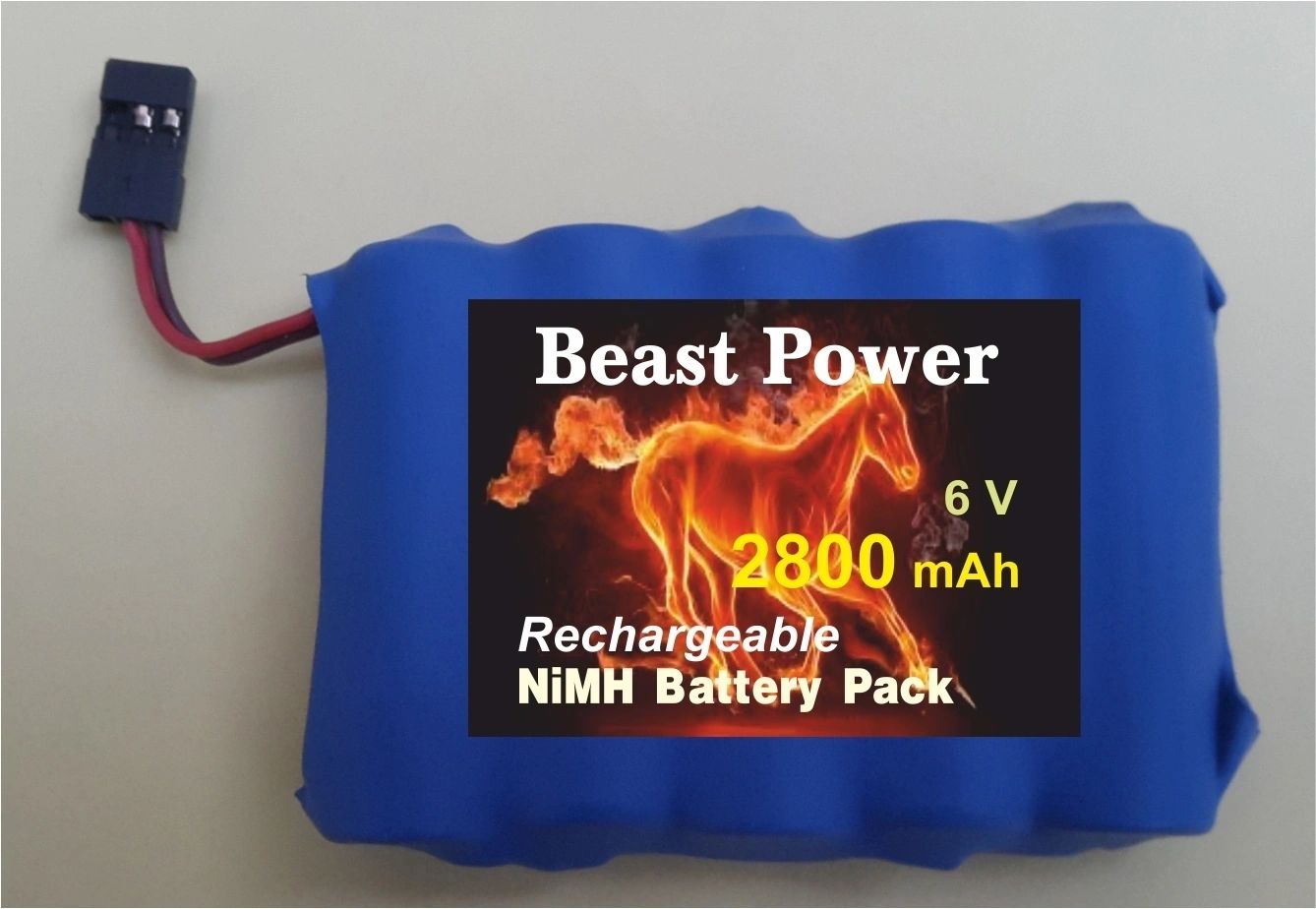 Receiver Pack 2800mAh 6.0v NIMH Low Self Discharge Battery