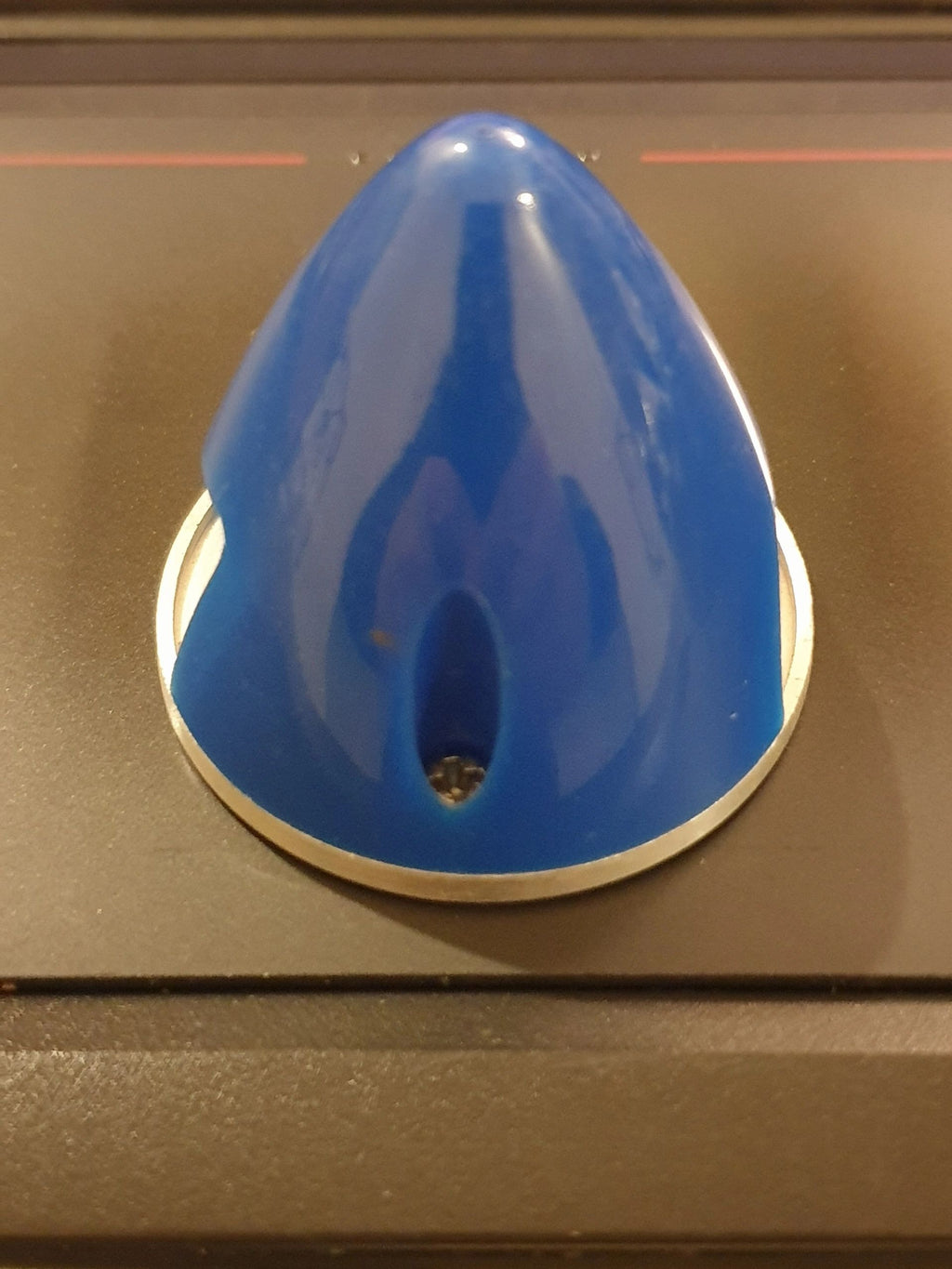 Spinner 38mm Nylon E Blue with Aluminium Back Plate