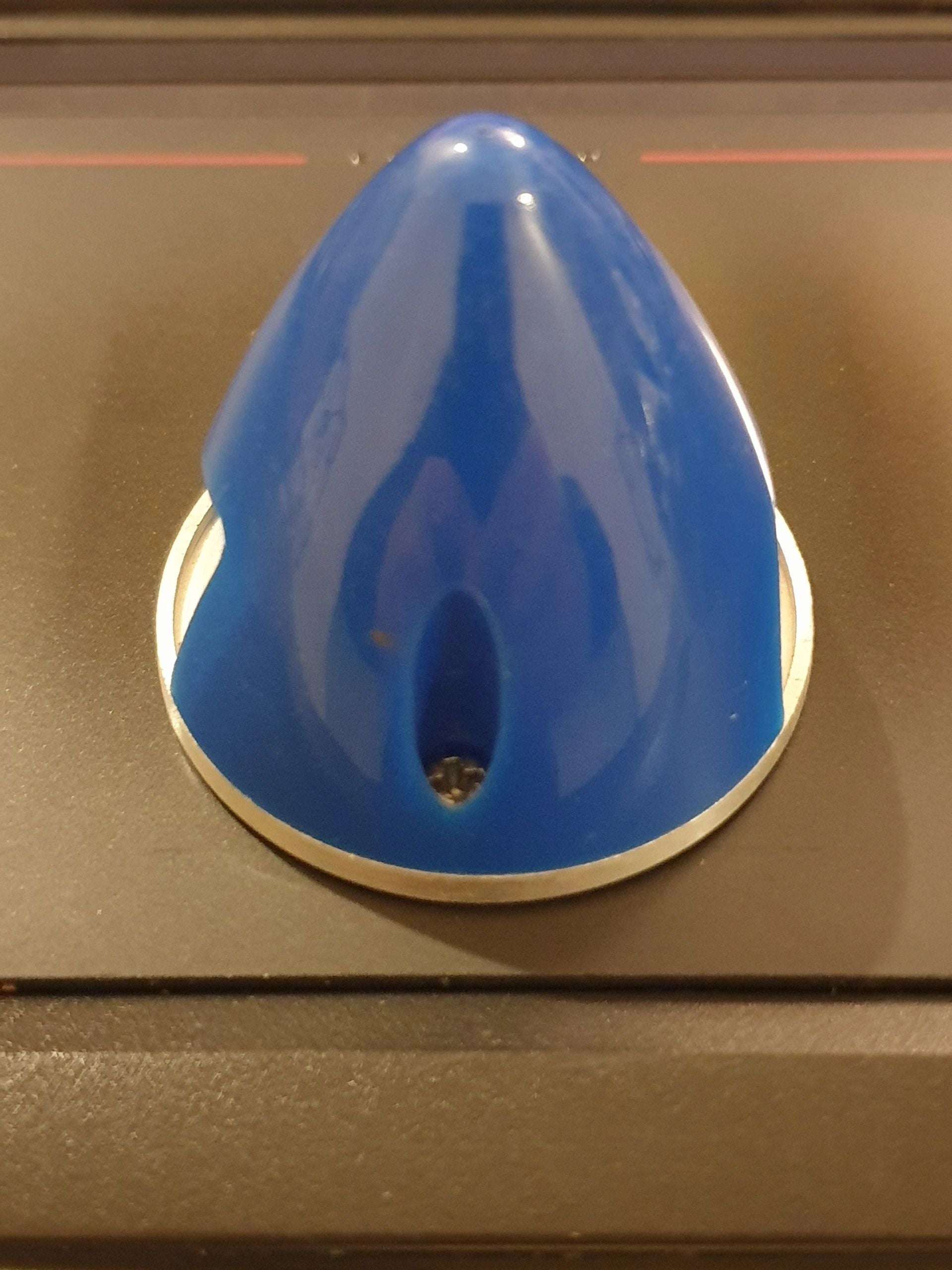 Spinner 38mm Nylon E Blue with Aluminium Back Plate