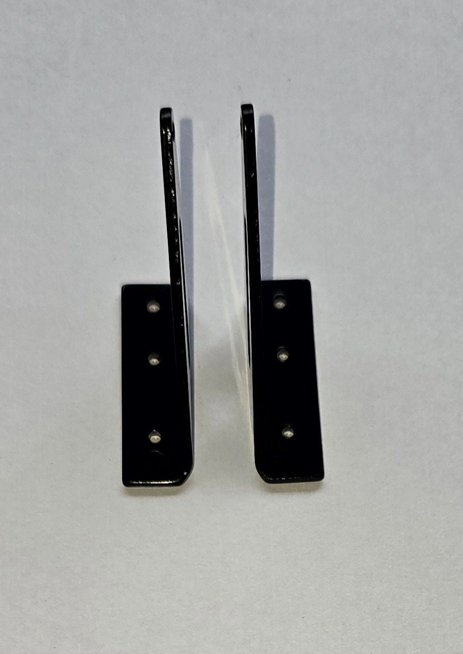 Light Alloy Metal Horns L31×H30mm Black