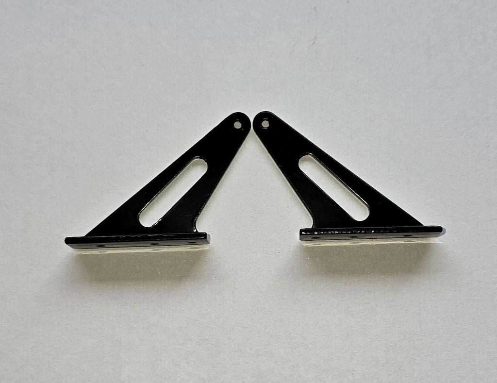 Light Alloy Metal Horns L31×H30mm Black
