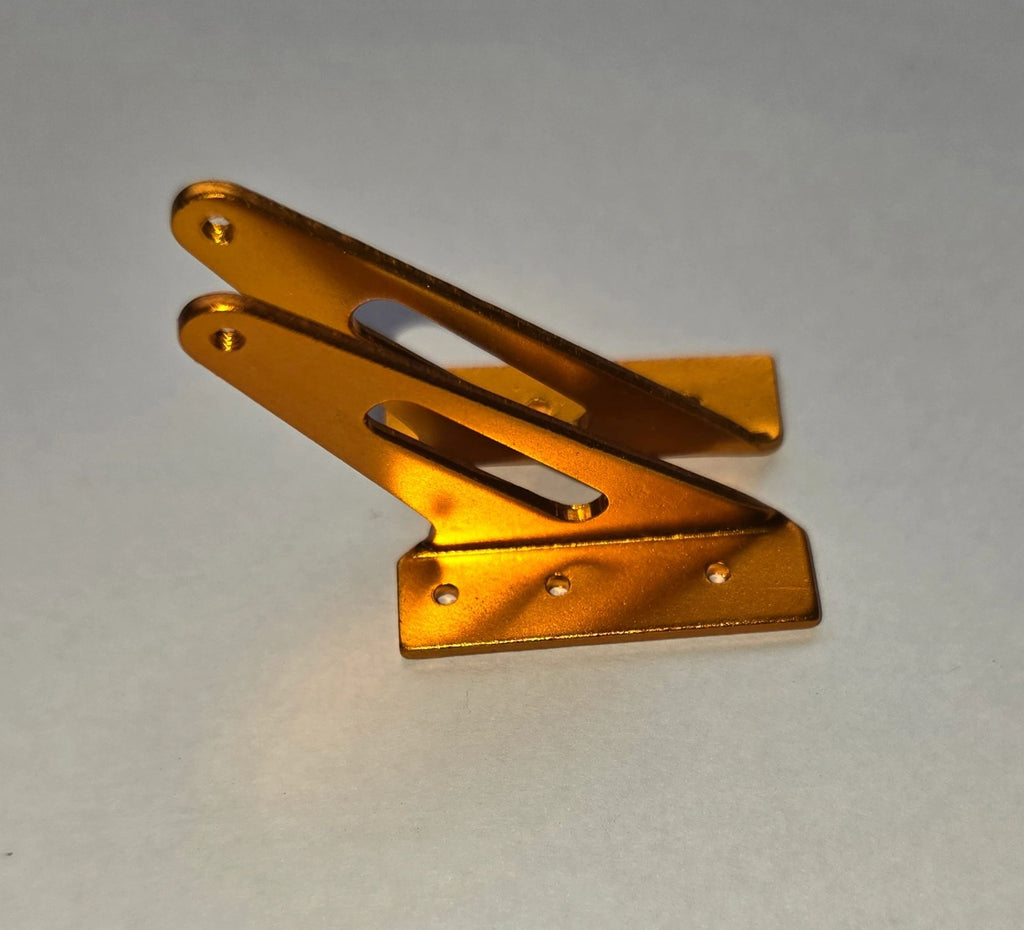 Light Alloy Metal Horns L31×H30mm Golden