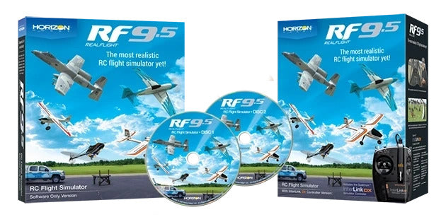 RealFlight® 9.5 + Spektrum DXS Transmitter + Spektrum Wireless Dongle